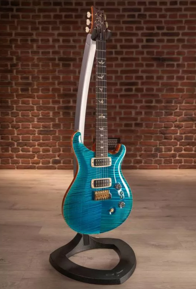 Prs Custom 24-08 10 Top Usa 2h Tci Trem Rw - Carroll Blue - Guitarra eléctrica de doble corte. - Variation 1