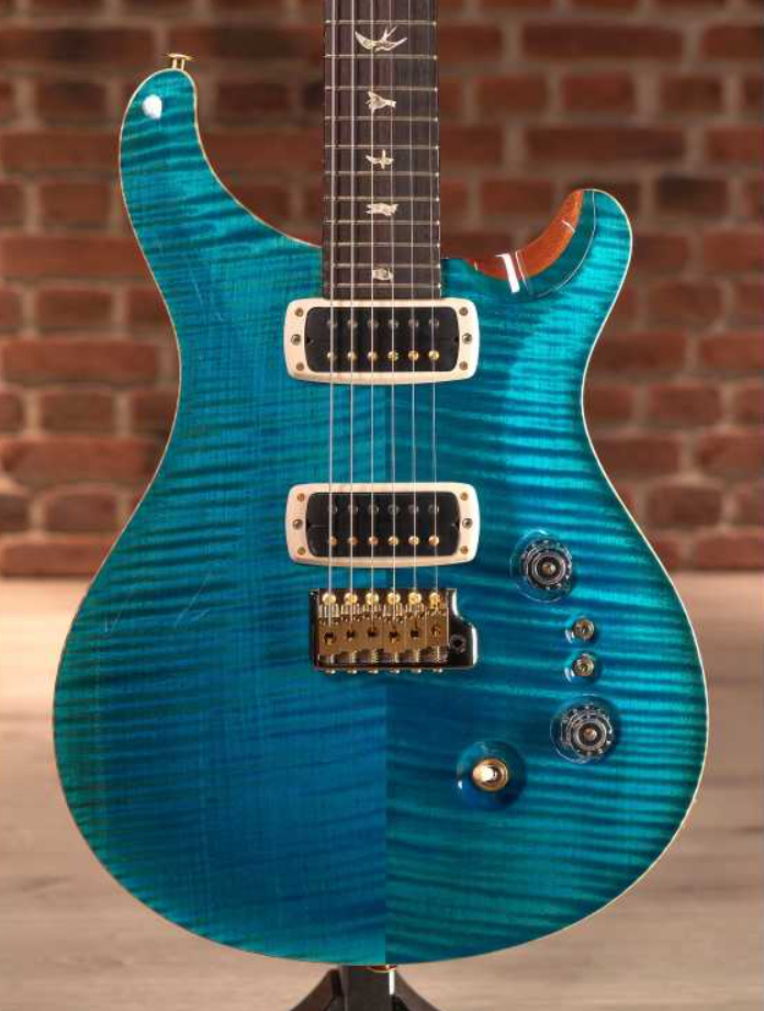 Prs Custom 24-08 10 Top Usa 2h Tci Trem Rw - Carroll Blue - Guitarra eléctrica de doble corte. - Variation 3