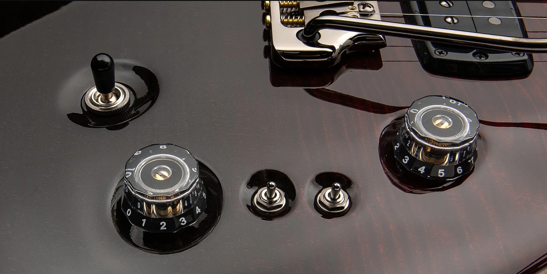 Prs Custom 24-08 Mango Top Ltd Usa 2h Trem Rw - Fire Red Gray/black Fade - Double cut gitaar - Variation 2