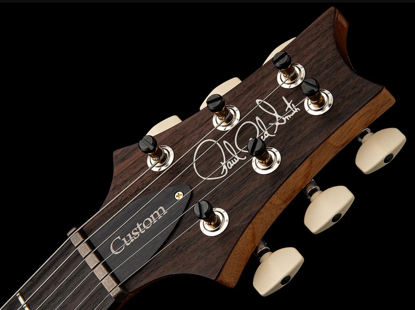 Prs Custom 24-08 Usa 2h Tci Trem Rw - Black Gold Wraparound Burst - Double cut gitaar - Variation 3