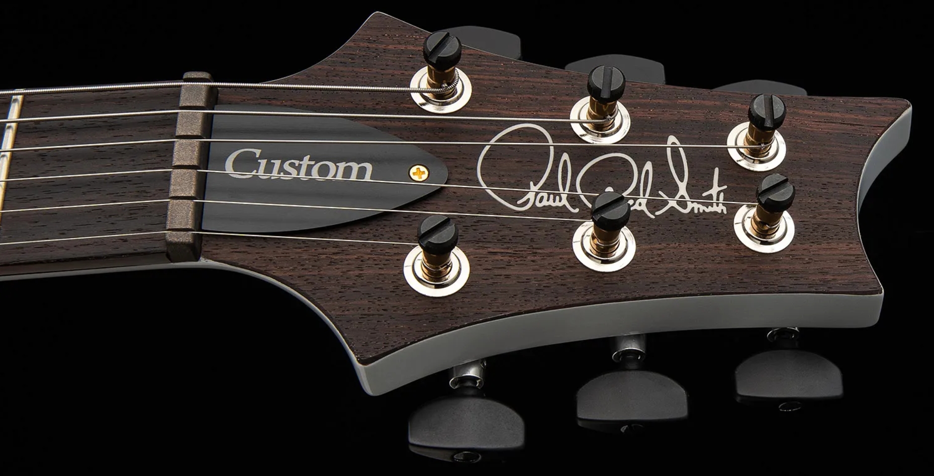 Prs Custom 24-08 Usa 2h Tci Trem Rw - Black Rainbow Holoflake - Double cut gitaar - Variation 4
