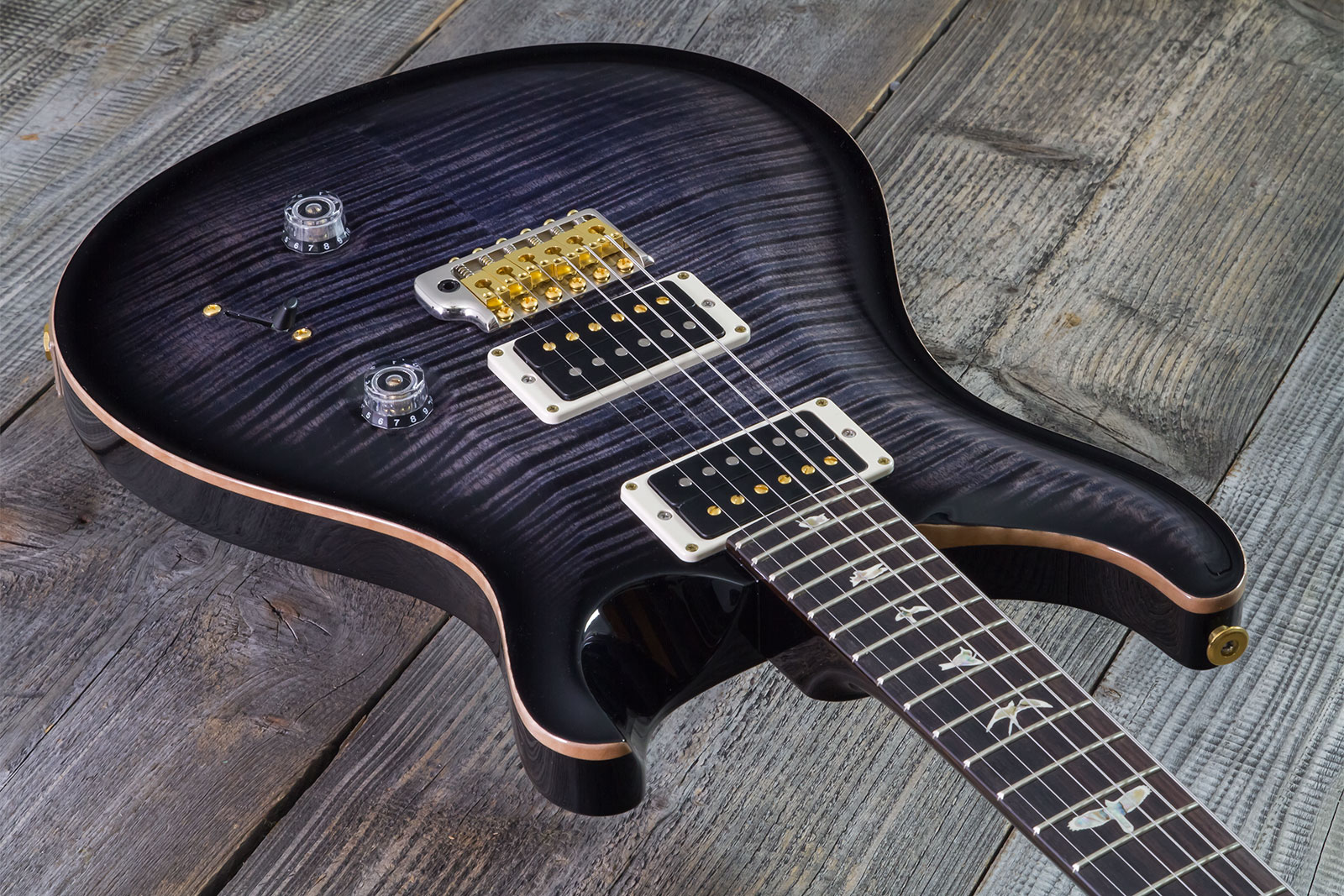 Prs Custom 24 10 Top Hand-signed Usa 2h Trem Rw #0383878 - Purple Mist - Double cut gitaar - Variation 2