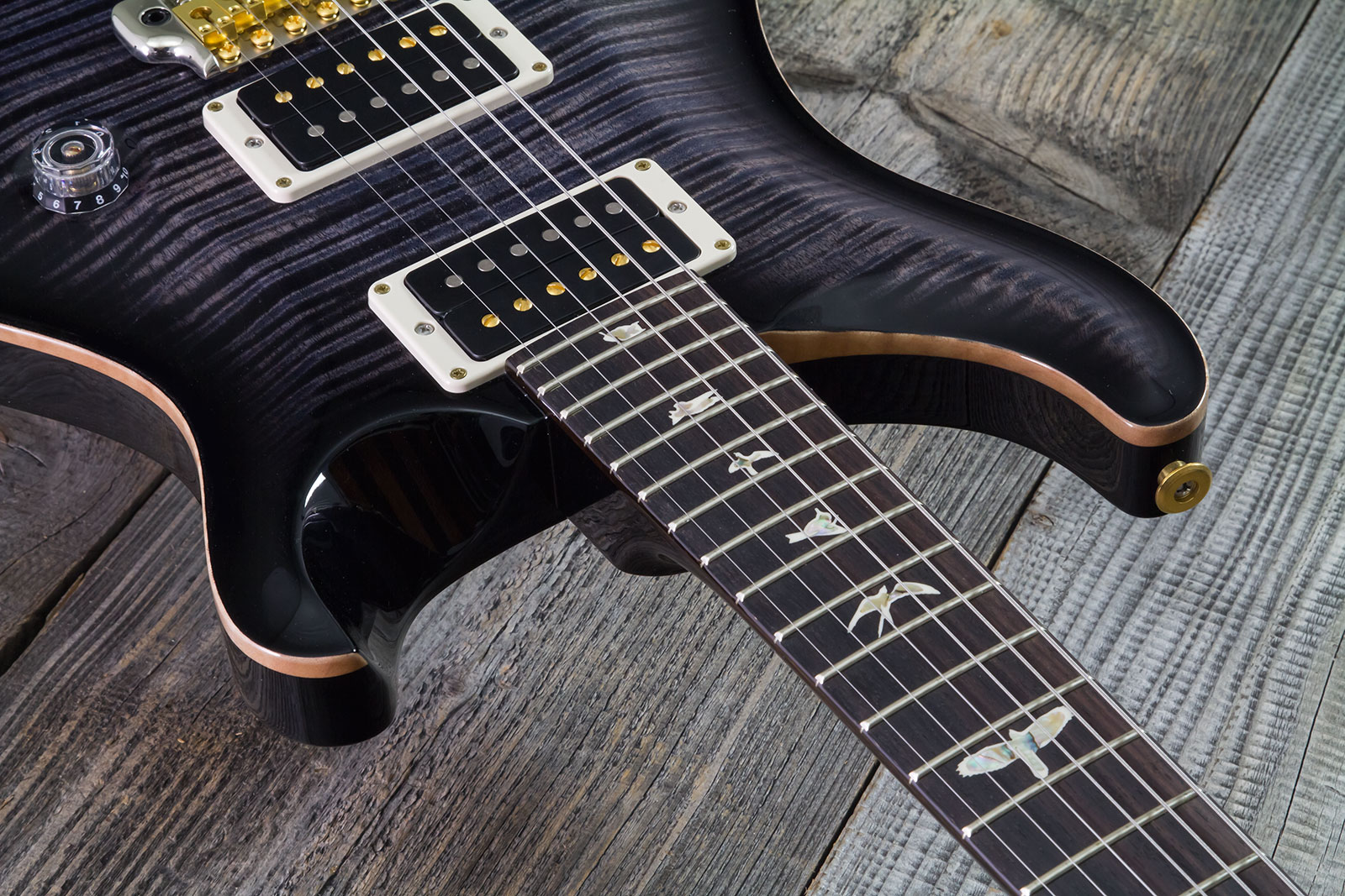 Prs Custom 24 10 Top Hand-signed Usa 2h Trem Rw #0383878 - Purple Mist - Double cut gitaar - Variation 4