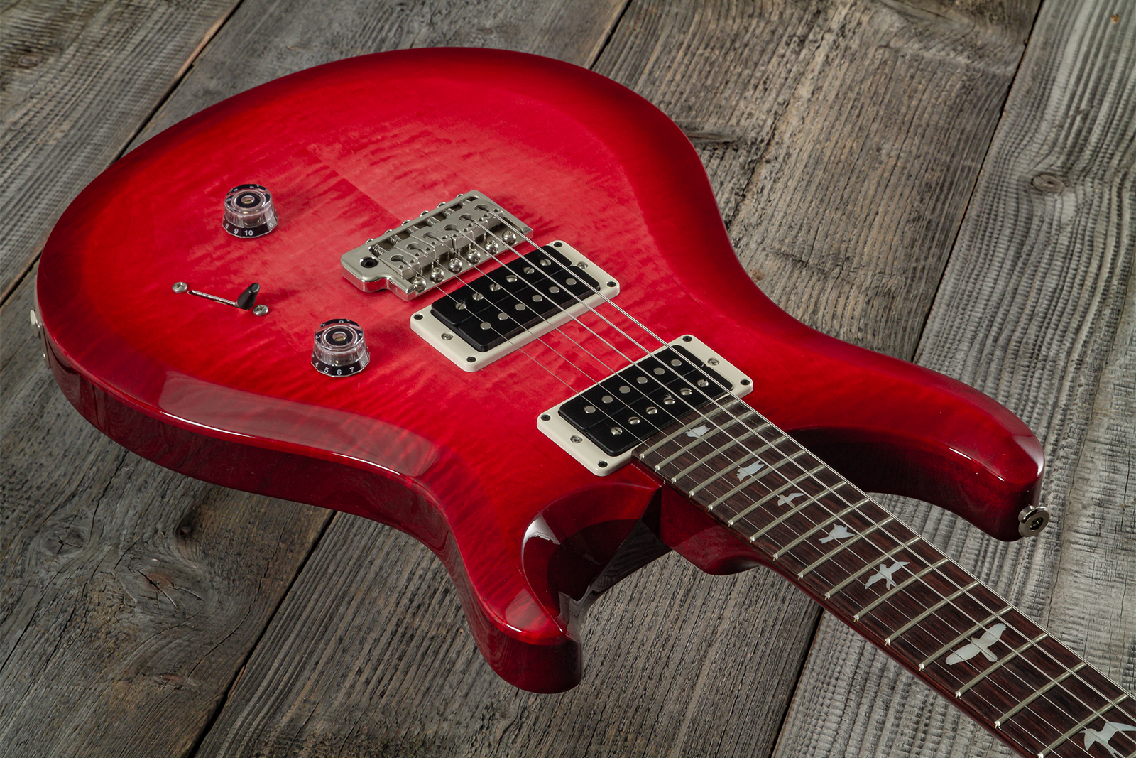 Prs Custom 24 10th Ann. S2 Ltd Usa 2h 85/15 Ht Rw - Bonni Pink Cherry Burst - Double cut gitaar - Variation 2