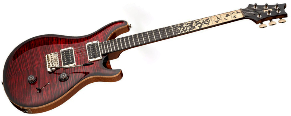 Prs Custom 24 Birds Of A Feather Usa Ltd 2h Trem Eb/mn - Blood Red - Double cut gitaar - Variation 2