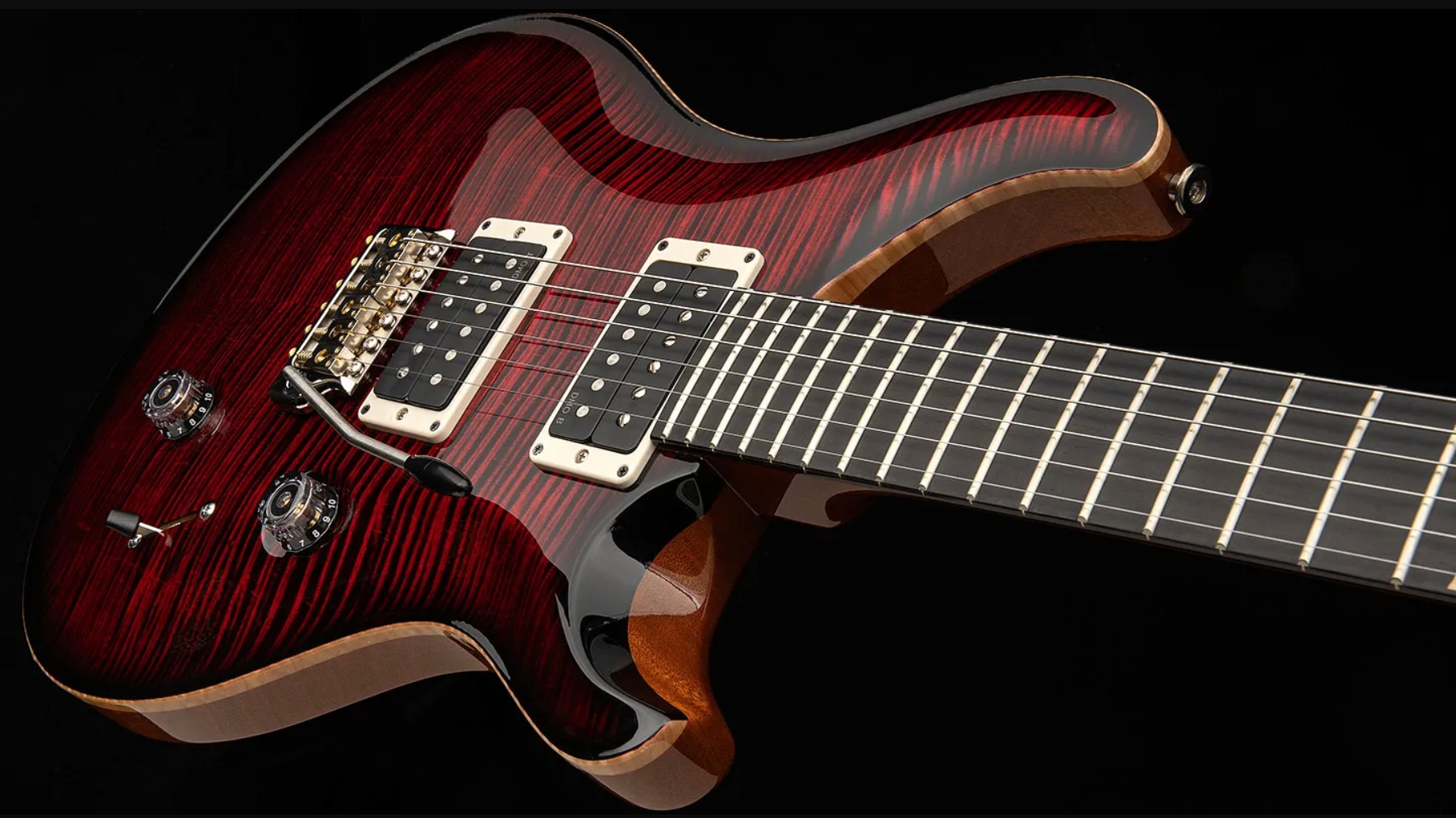 Prs Custom 24 Birds Of A Feather Usa Ltd 2h Trem Eb/mn - Blood Red - Double cut gitaar - Variation 3