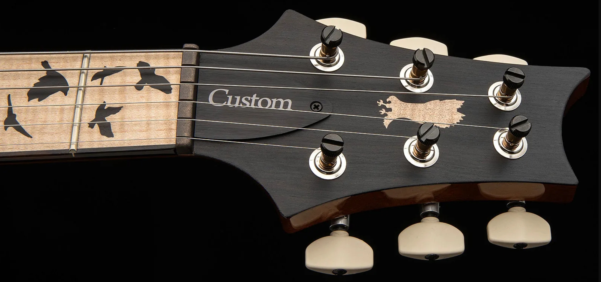 Prs Custom 24 Birds Of A Feather Usa Ltd 2h Trem Eb/mn - Blood Red - Double cut gitaar - Variation 6