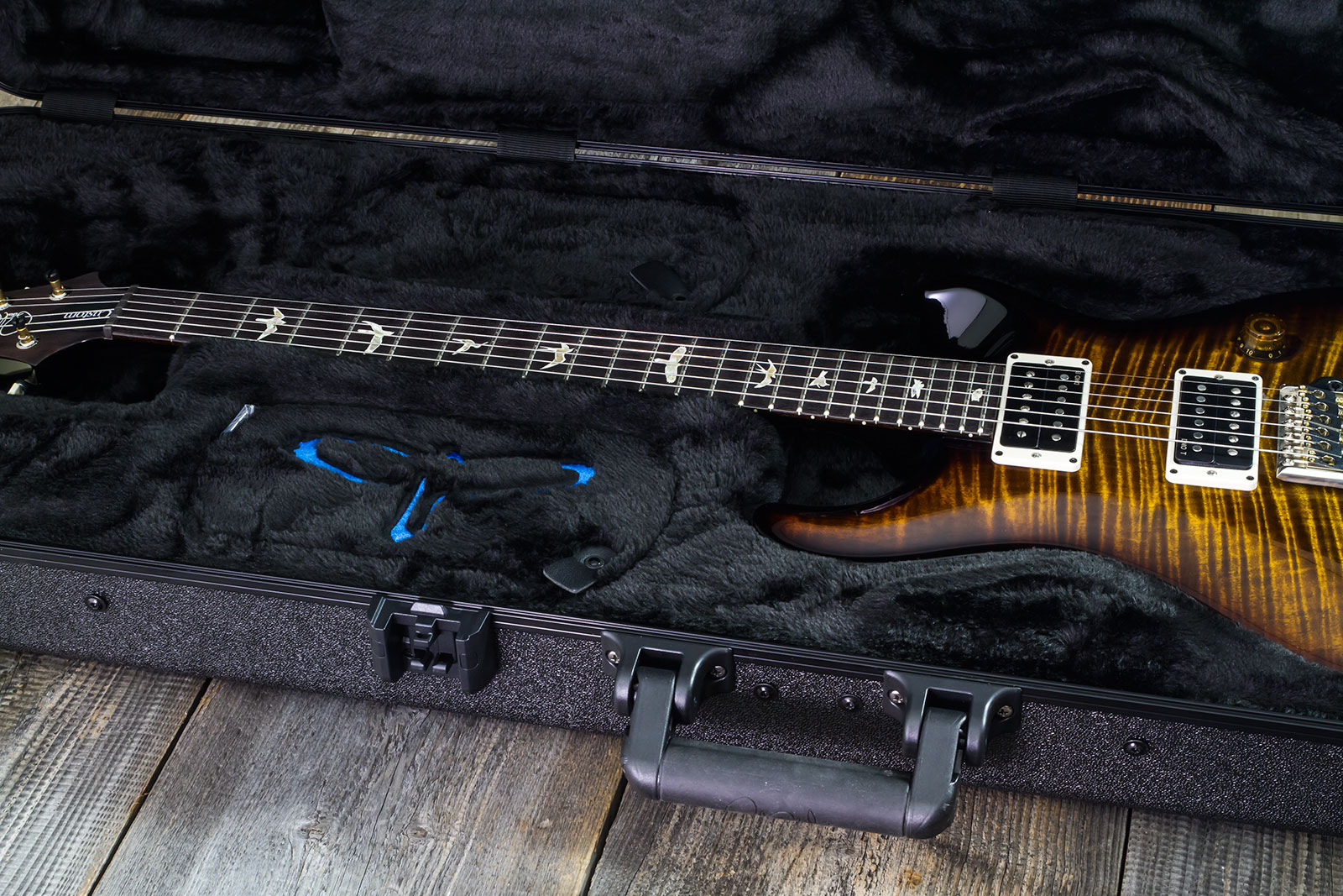 Prs Custom 24 Hand-signed Usa 2h Trem Rw #0400035 - Black Gold Wraparound Burst - Double cut gitaar - Variation 10