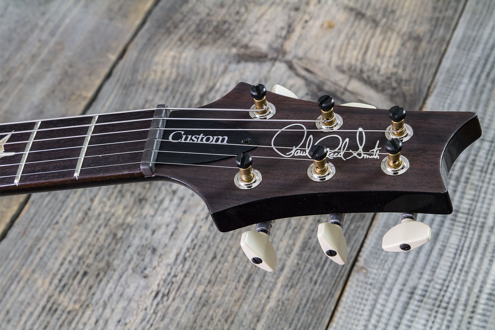 Prs Custom 24 Hand-signed Usa 2h Trem Rw #0400035 - Black Gold Wraparound Burst - Double cut gitaar - Variation 6