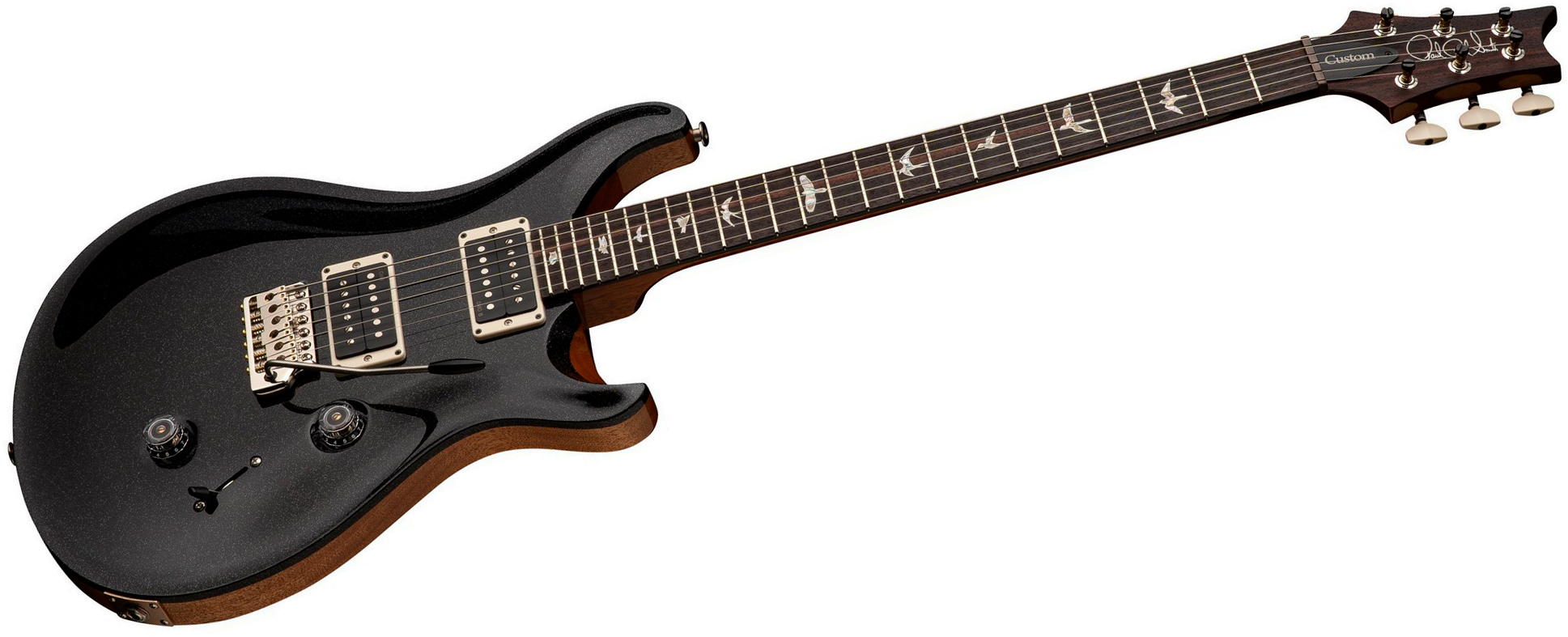 Prs Custom 24 Usa 2h Dmo Trem Rw - Black Rainbow Holoflake - Double cut gitaar - Variation 1