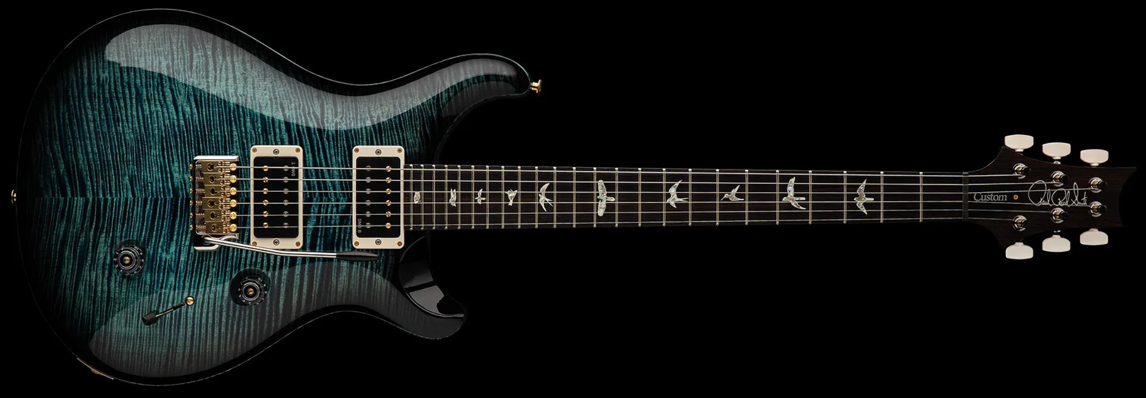 Prs Custom 24 Usa 2h Dmo Trem Rw - Cobalt Smokeburst - Double cut gitaar - Variation 2