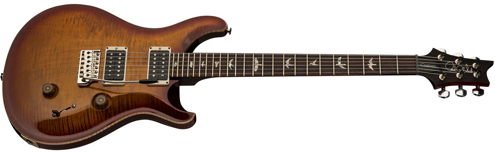 Prs Custom 24 Usa 2h Trem Rw - Dark Cherry Sunburst - Guitarra eléctrica de doble corte. - Variation 1