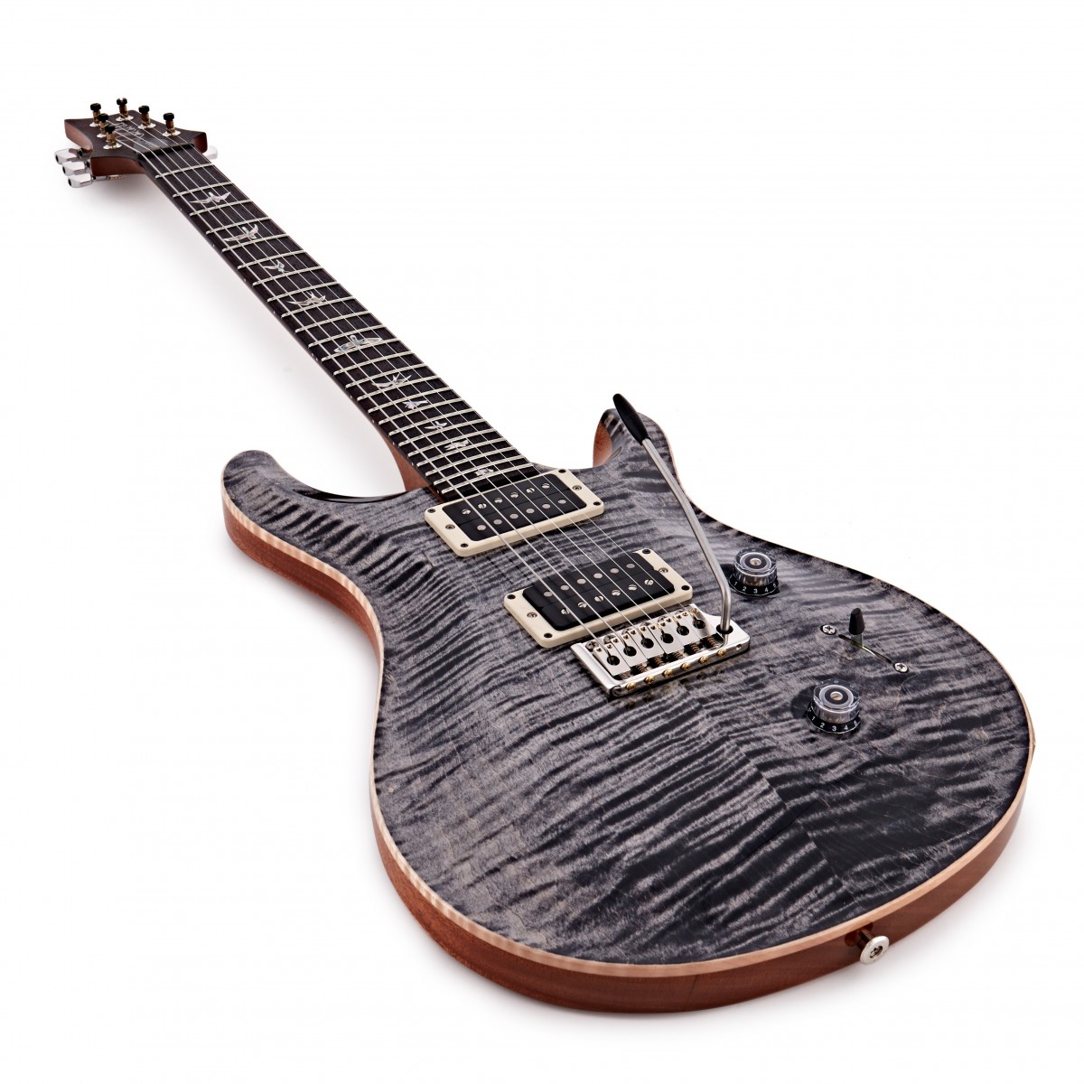 Prs Custom 24 Usa Hh Trem Rw - Charcoal Burst - Guitarra eléctrica de doble corte. - Variation 2