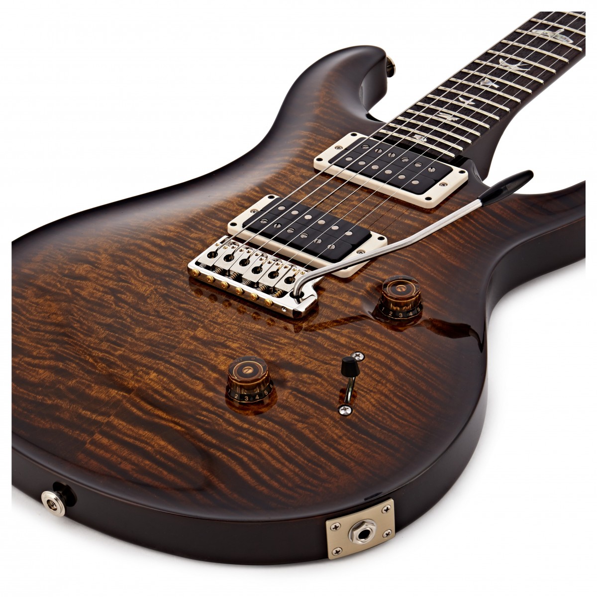 Prs Custom 24 Usa Hh Trem Rw - Black Gold Burst - Guitarra eléctrica de doble corte. - Variation 3