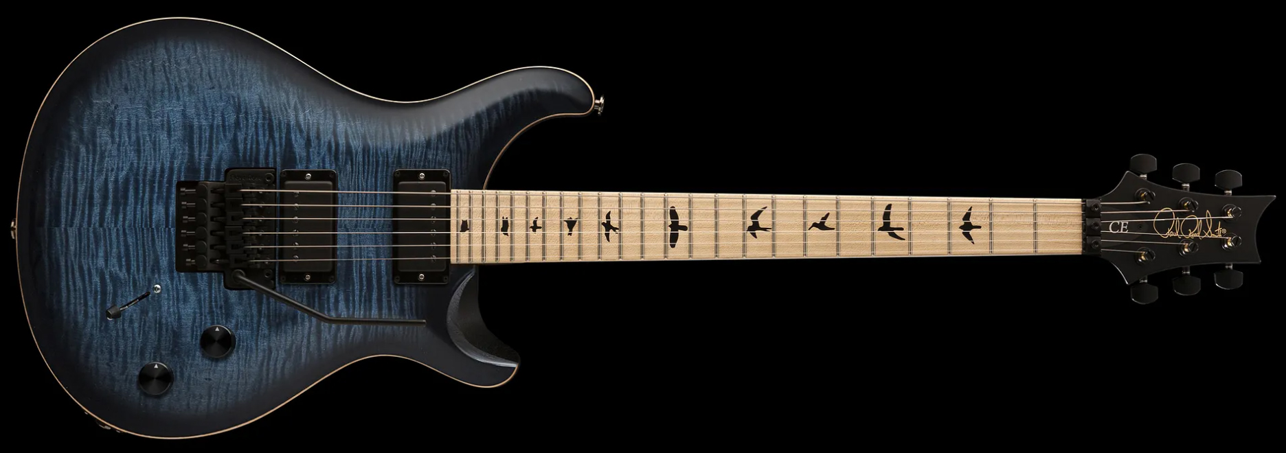Prs Dustie Waring Dw Ce 24 Floyd Bolt-on Usa Signature 2h Fr Mn - Faded Blue Smokeburst - Guitarra eléctrica de doble corte. - Variation 1