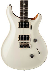 Double cut gitaar Prs USA Custom 24 (DMO Pickups) - Antique White Top / Natural Back