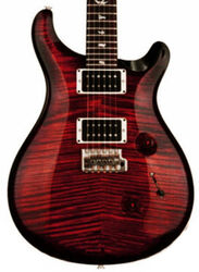 Guitarra eléctrica de doble corte. Prs USA Custom 24 - Fire red burst
