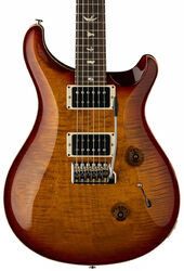 Guitarra eléctrica de doble corte. Prs USA Custom 24 - Dark cherry sunburst