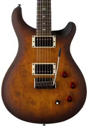 Guitarra eléctrica de doble corte. Prs SE Exotic Veneer David Grissom DGT Laurel Burl - Mccarty tobacco burst