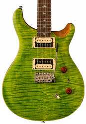 Guitarra eléctrica de doble corte. Prs SE Custom 24-08 2021 - Eriza verde
