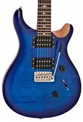 Guitarra eléctrica de doble corte. Prs SE Custom 24 - Faded blue