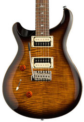 Linkshandige elektrische gitaar Prs SE Custom 24 LH - Black gold burst