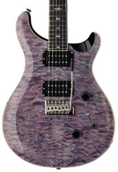 Guitarra eléctrica de doble corte. Prs SE Custom 24 Quilt - Violet