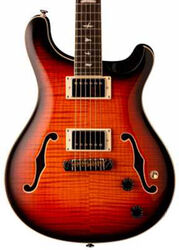 Semi hollow elektriche gitaar Prs SE Hollowbody II 2021 - Tri-color sunburst