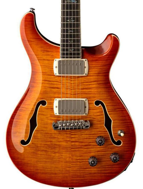 Semi hollow elektriche gitaar Prs SE Hollowbody II Piezo (Wing Tuners) - vintage sunburst