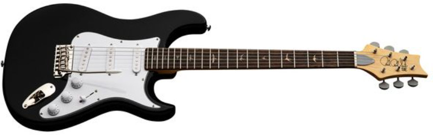 Prs John Mayer Se Silver Sky Rosewood Signature 3s Trem Rw - Piano Black - Elektrische gitaar in Str-vorm - Variation 1