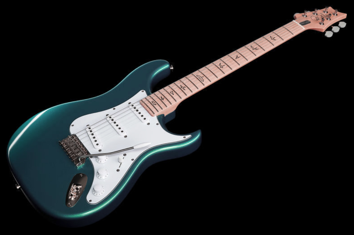 Prs John Mayer Silver Sky Ltd Usa Signature 3s Trem Mn +housse - Dodgem Blue - Elektrische gitaar in Str-vorm - Variation 2