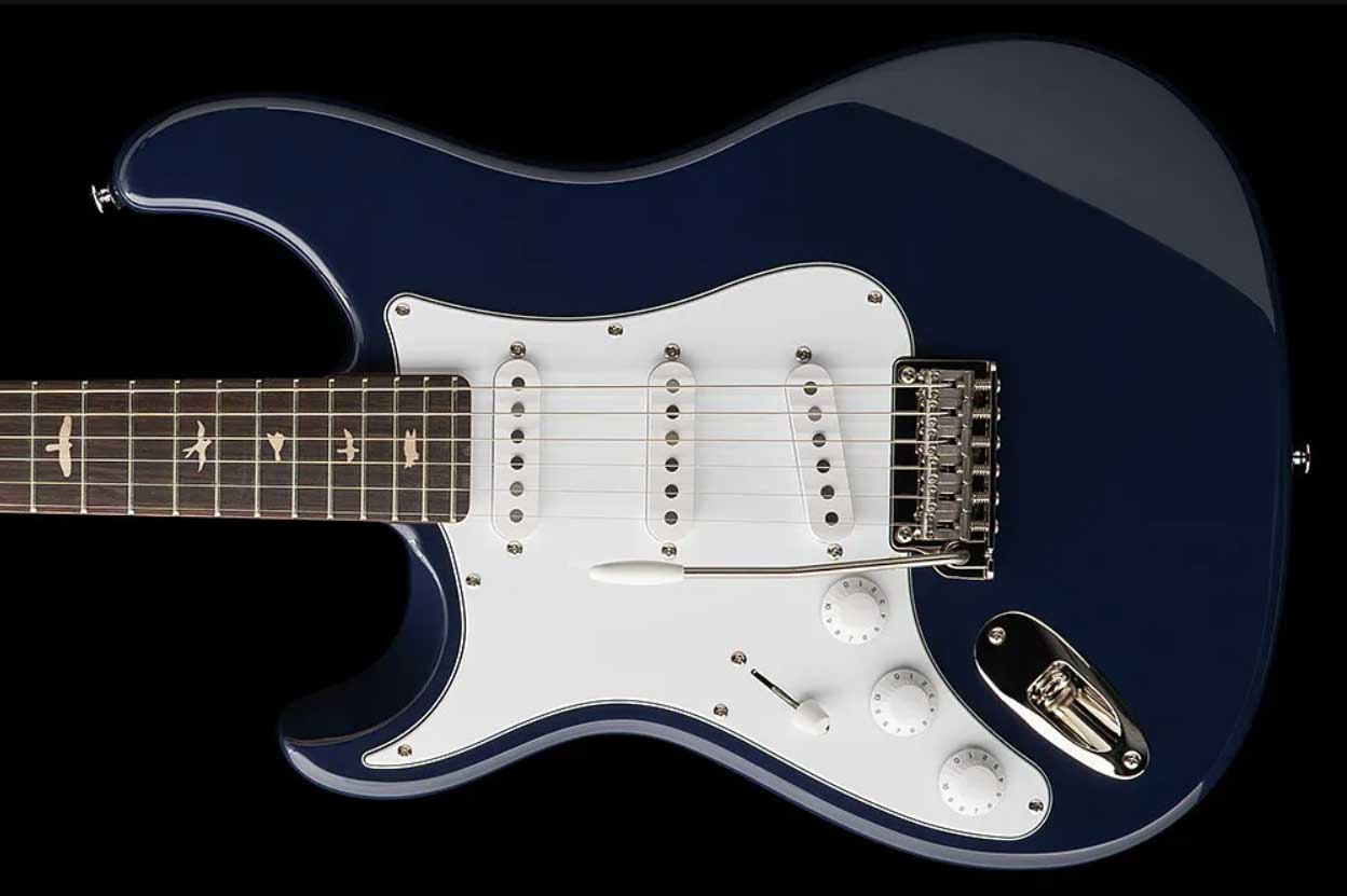 Prs John Mayer Silver Sky Rosewood Lh Se Signature Gaucher 3s Trem Rw - Trad Blue - Elektrische gitaar in Strat vorm - Variation 1