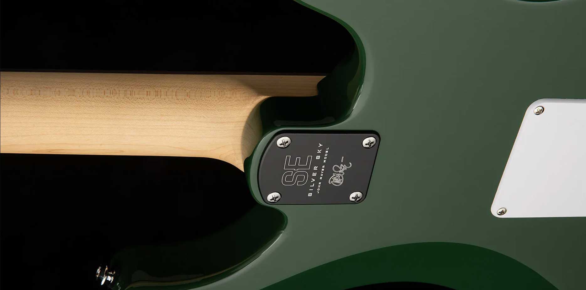 Prs John Mayer Silver Sky Rosewood Lh Se Signature Gaucher 3s Trem Rw - Lauren Green - Elektrische gitaar in Strat vorm - Variation 3