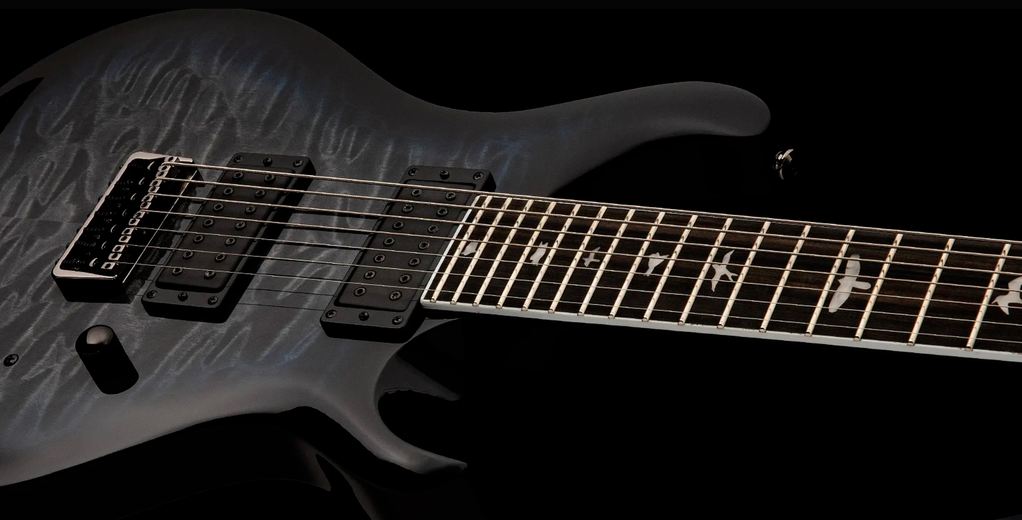 Prs Mark Holcomb Svn Se Signature 7c Baryton 2hseymour Duncan  Ht Eb - Holcomb Blue Burst - Bariton elektrische gitaar - Variation 2