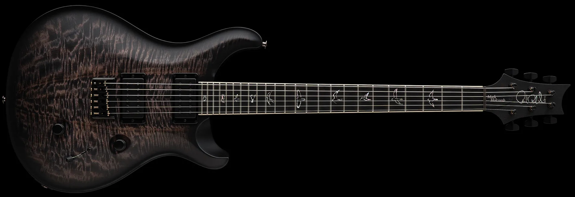 Prs Mark Holcomb Usa Signature 2h Seymour Duncan Ht Eb - Purple Mist Wraparound Burst - Double cut gitaar - Variation 1