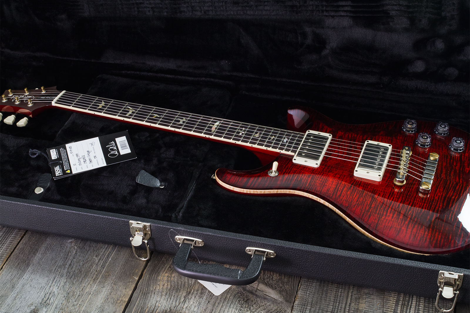 Prs Mccarty 594 Hand-signed Usa 2h Ht Rw #0362902 - Fire Red Burst - Double cut gitaar - Variation 12