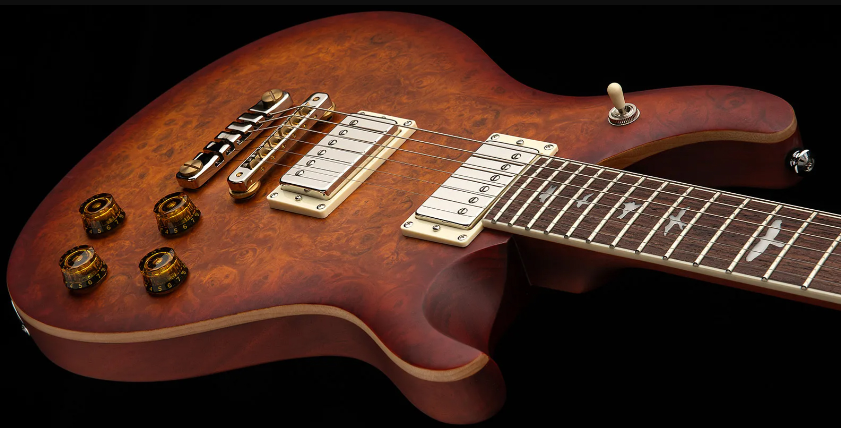 Prs Mccarty 594 Laurel Burl Se Exotic Veneer Trem 2h Rw - Vintage Sunburst - Enkel gesneden elektrische gitaar - Variation 2