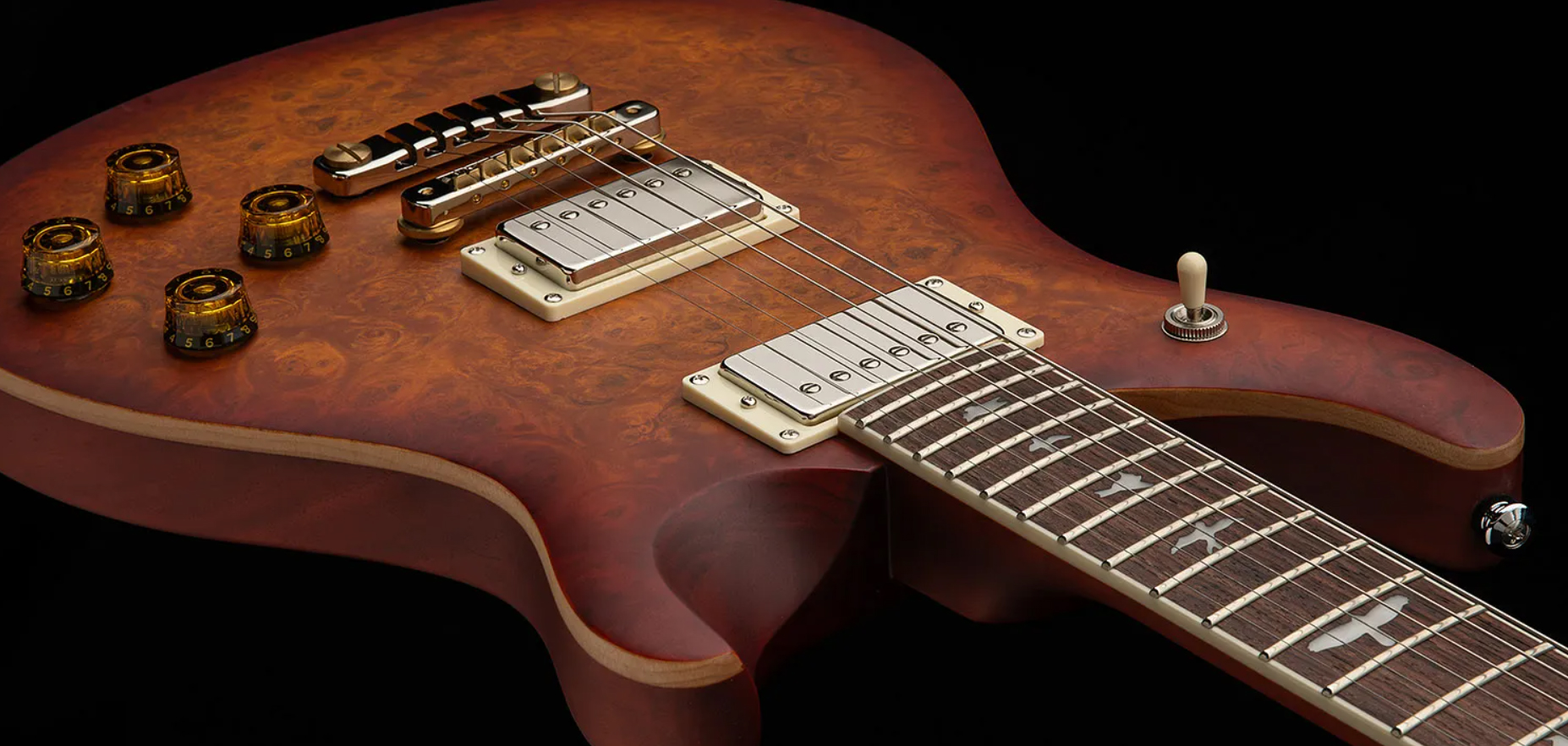 Prs Mccarty 594 Laurel Burl Se Exotic Veneer Trem 2h Rw - Vintage Sunburst - Enkel gesneden elektrische gitaar - Variation 3