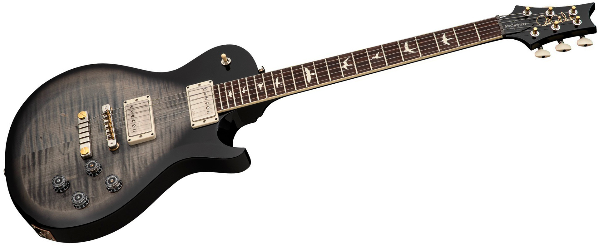 Prs Mccarty 594 Singlecut S2 Usa 2h 58/15lt Ht Rw - Faded Gray Black Burst - Single cut gitaar - Variation 2