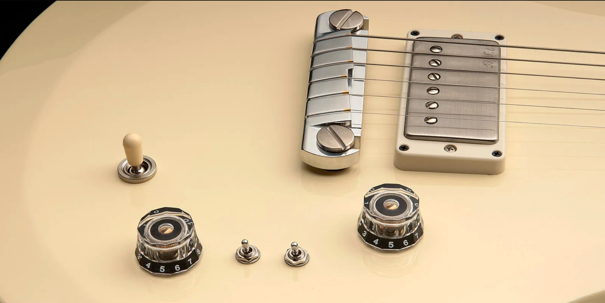 Prs Mira 594 S2 Usa 2h Ht Rw - Antique White - Double cut gitaar - Variation 3