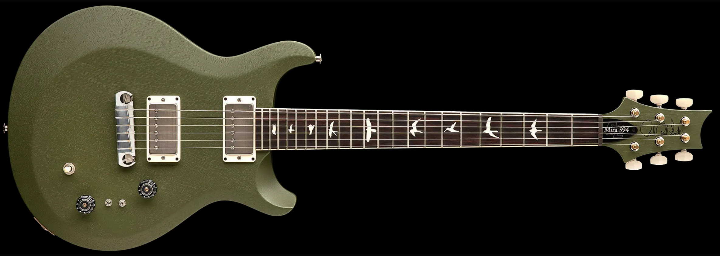 Prs Mira 594 Satin S2 Usa 2h Ht Rw - Matcha Green - Double cut gitaar - Variation 3