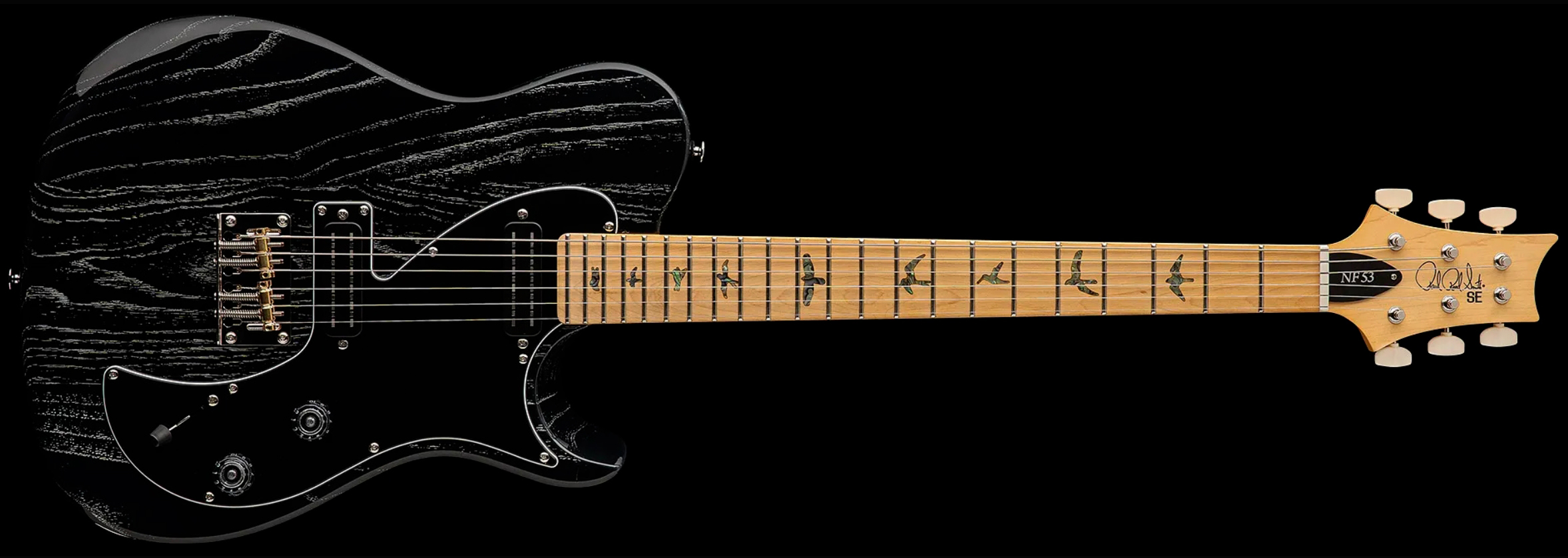 Prs Nf53 Se 2mh Ht Mn - Black Doghair - Televorm elektrische gitaar - Variation 3