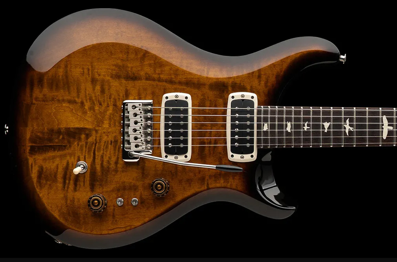 Prs S2 Custom 24-08 Usa 2h Tci Trem Rw - Black Amber - Double cut gitaar - Variation 2