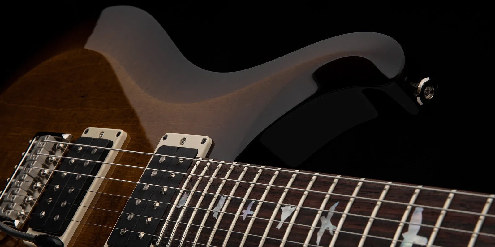 Prs S2 Custom 24 10th Ann. Ltd Usa 2023 2h Trem Rw - Black Amber - Guitarra eléctrica de doble corte. - Variation 3