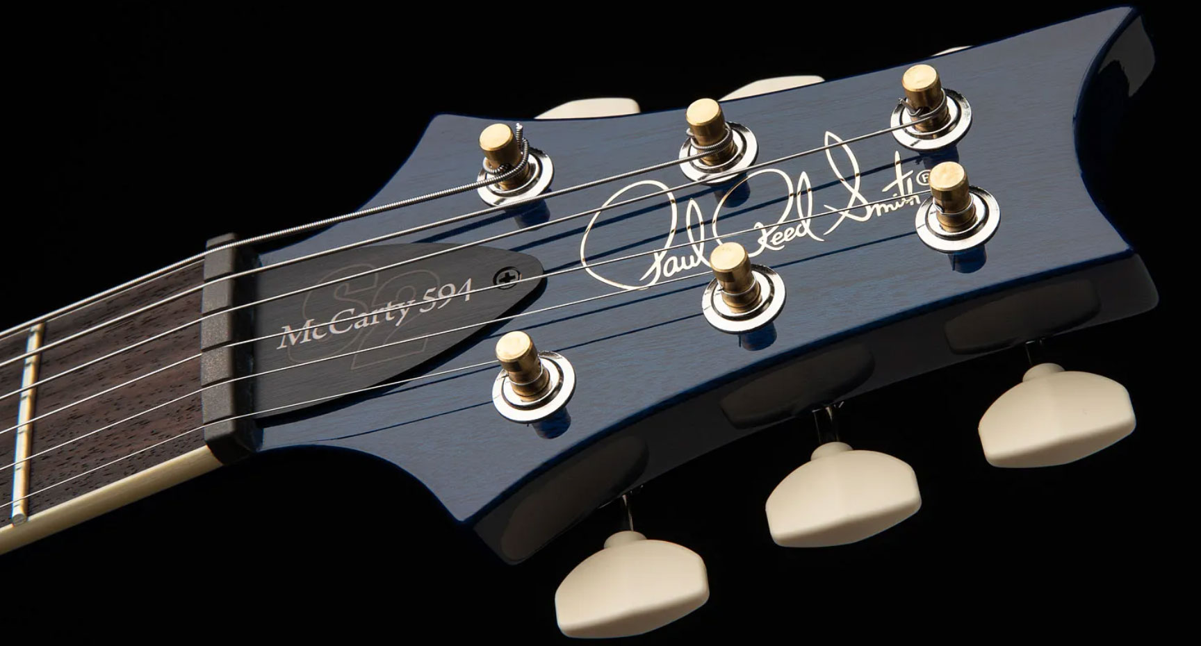 Prs S2 Mccarty 594 Usa 2h 58/15lt Ht Rw - Faded Gray Black Blue Burst - Guitarra eléctrica de doble corte. - Variation 4