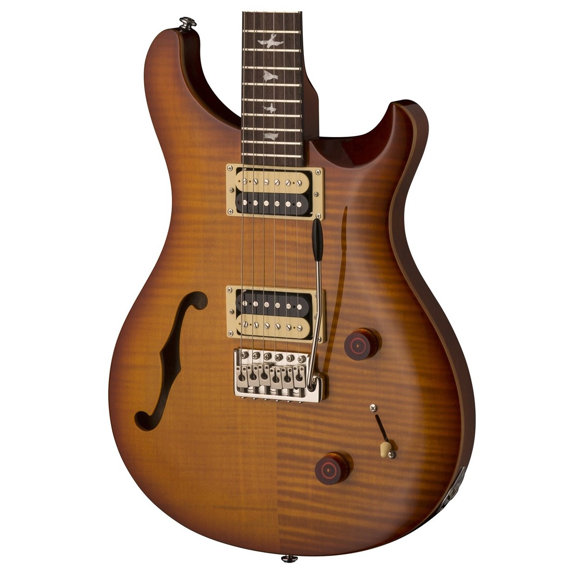 Prs Se Custom 22 Semi-hollow 2018 Hh Trem Rw - Vintage Sunburst - Guitarra eléctrica de doble corte. - Variation 3