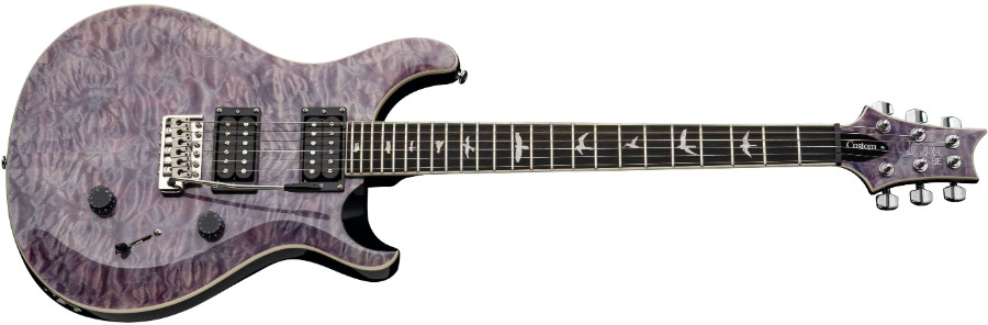 Prs Se Custom 24 Quilt 2h Trem Eb - Violet - Guitarra eléctrica de doble corte. - Variation 1