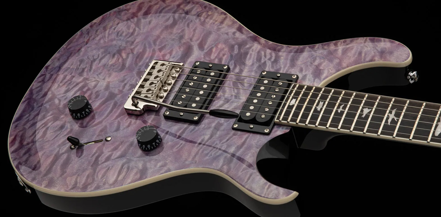 Prs Se Custom 24 Quilt 2h Trem Eb - Violet - Guitarra eléctrica de doble corte. - Variation 3