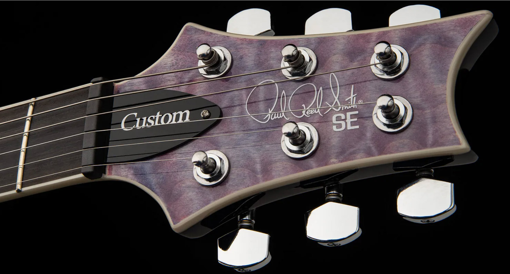 Prs Se Custom 24 Quilt 2h Trem Eb - Violet - Guitarra eléctrica de doble corte. - Variation 6