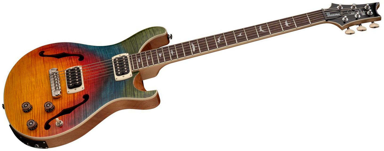 Prs Se Ed Sheeran Hollowbody I Piezo Baritone Signature Baryton 2h Ht Rw - Kaleidoscope - Bariton elektrische gitaar - Variation 2